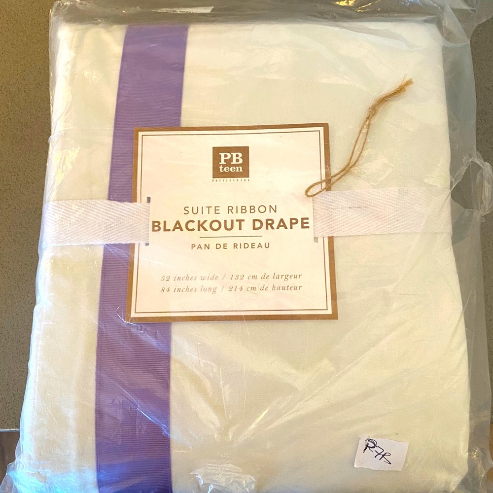 Pottery Barn blackout drape